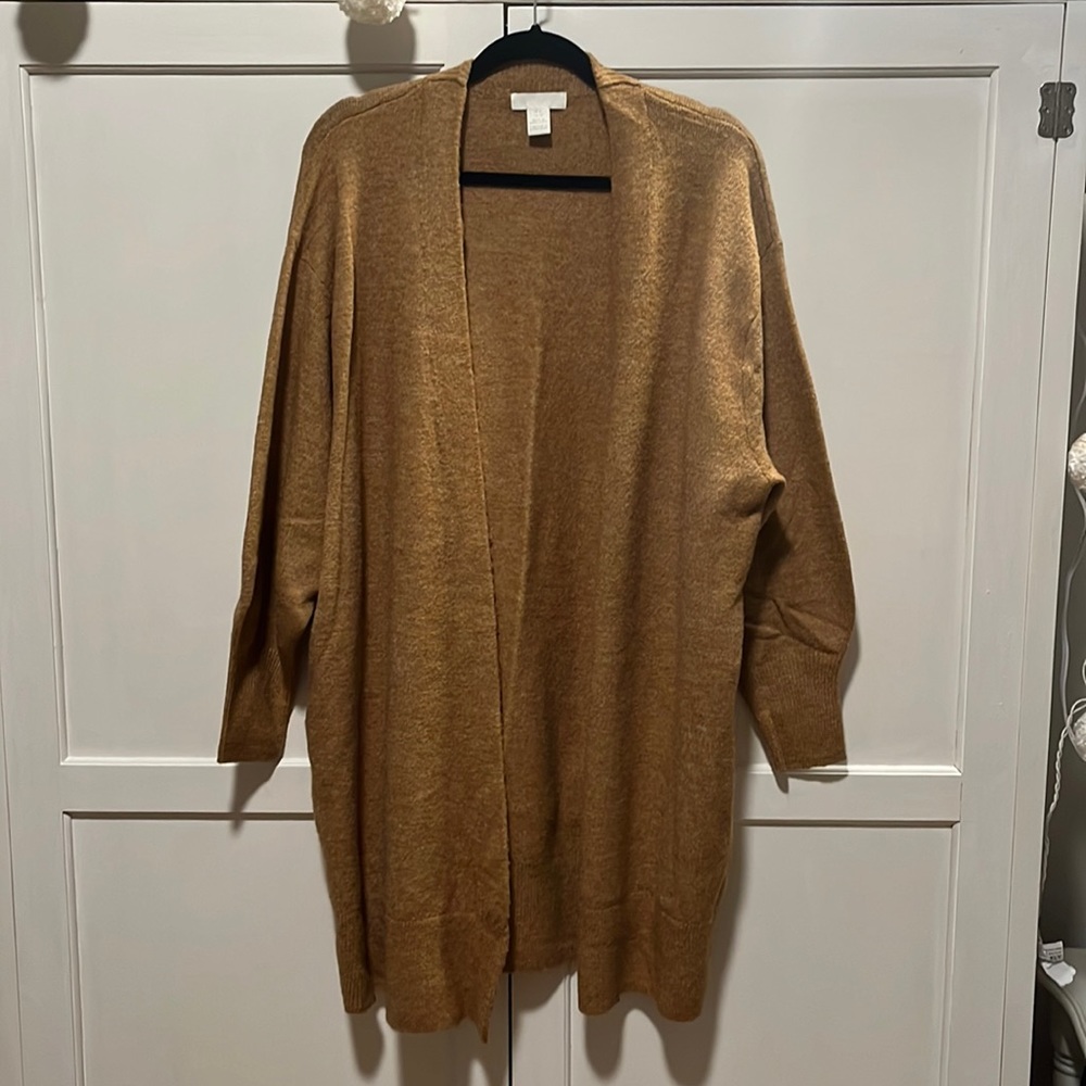 Long Camel/Tan Cardigan